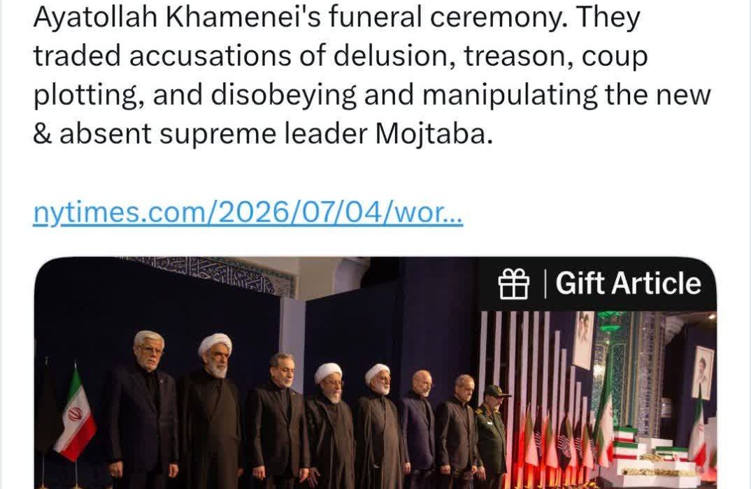 خبرنگار حوزهٔ ایران در نیویورک تایمز: اختلافات عمیقی در محافل سیاسی ایران ایجاد شده است.